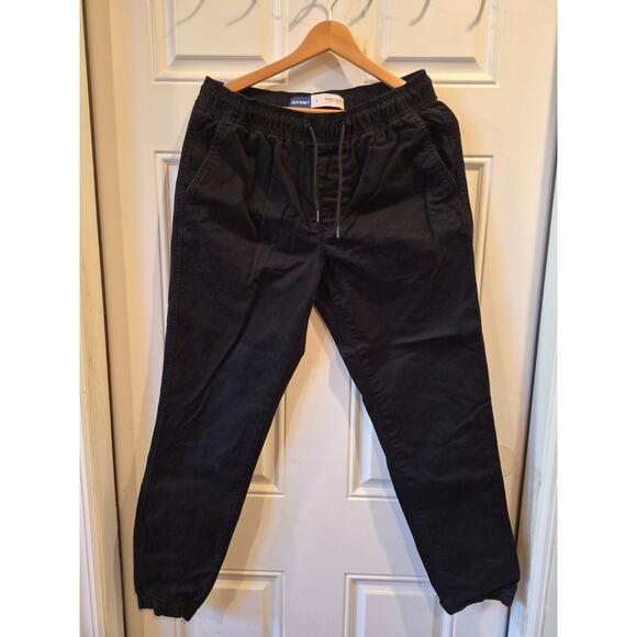 LOT of 2 GAP & OLD NAVY Essential Jogger Pants Mens Size Small - Black & Khaki - Picture 4 of 16